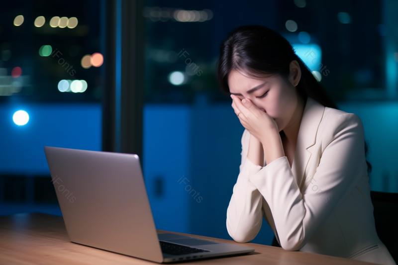 商务女士办公室加班,高清,摄影图,摄影图片,图片大全,摄影图免费下载